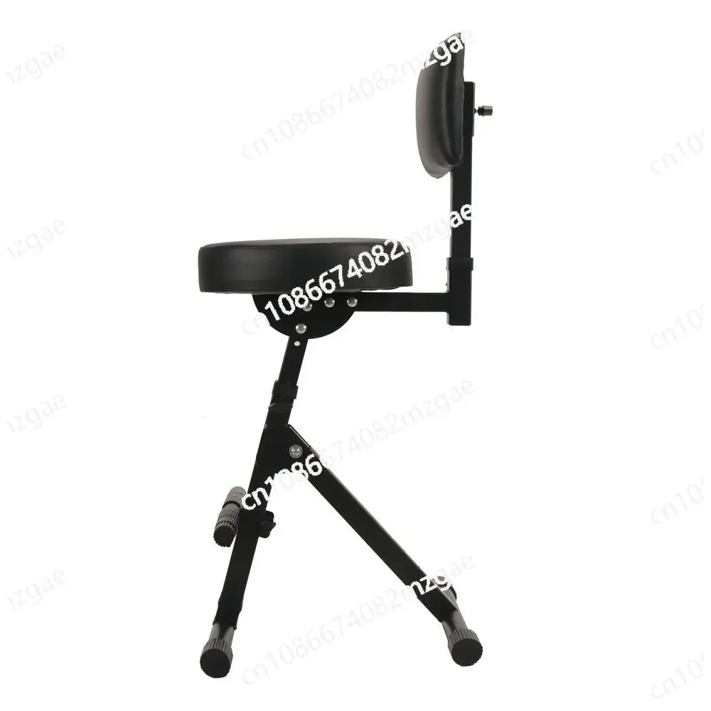 Guitar Sitting Stool Seat Pedal Guitar Playing Stool, Pedal Bar Folding Folk Classical
