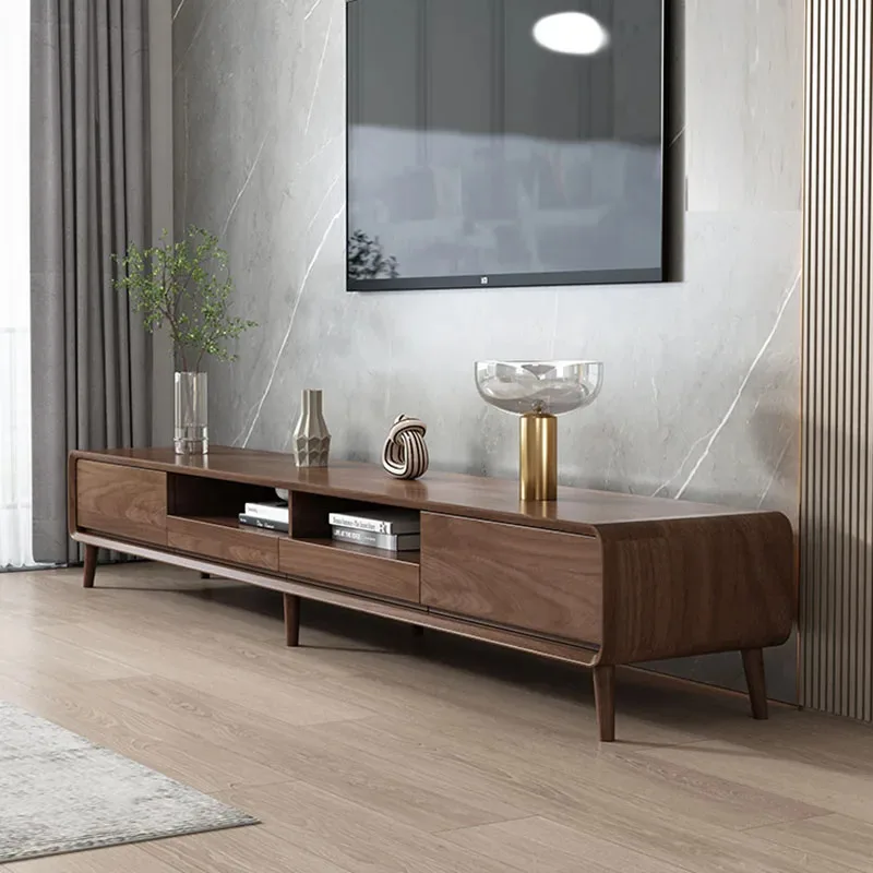 Retro Wood Hotel Bedroom Tv Stand Cabinet Living Room Storage Coffee Center Table Stands Modern Style Mesa Garden Furniture Sets