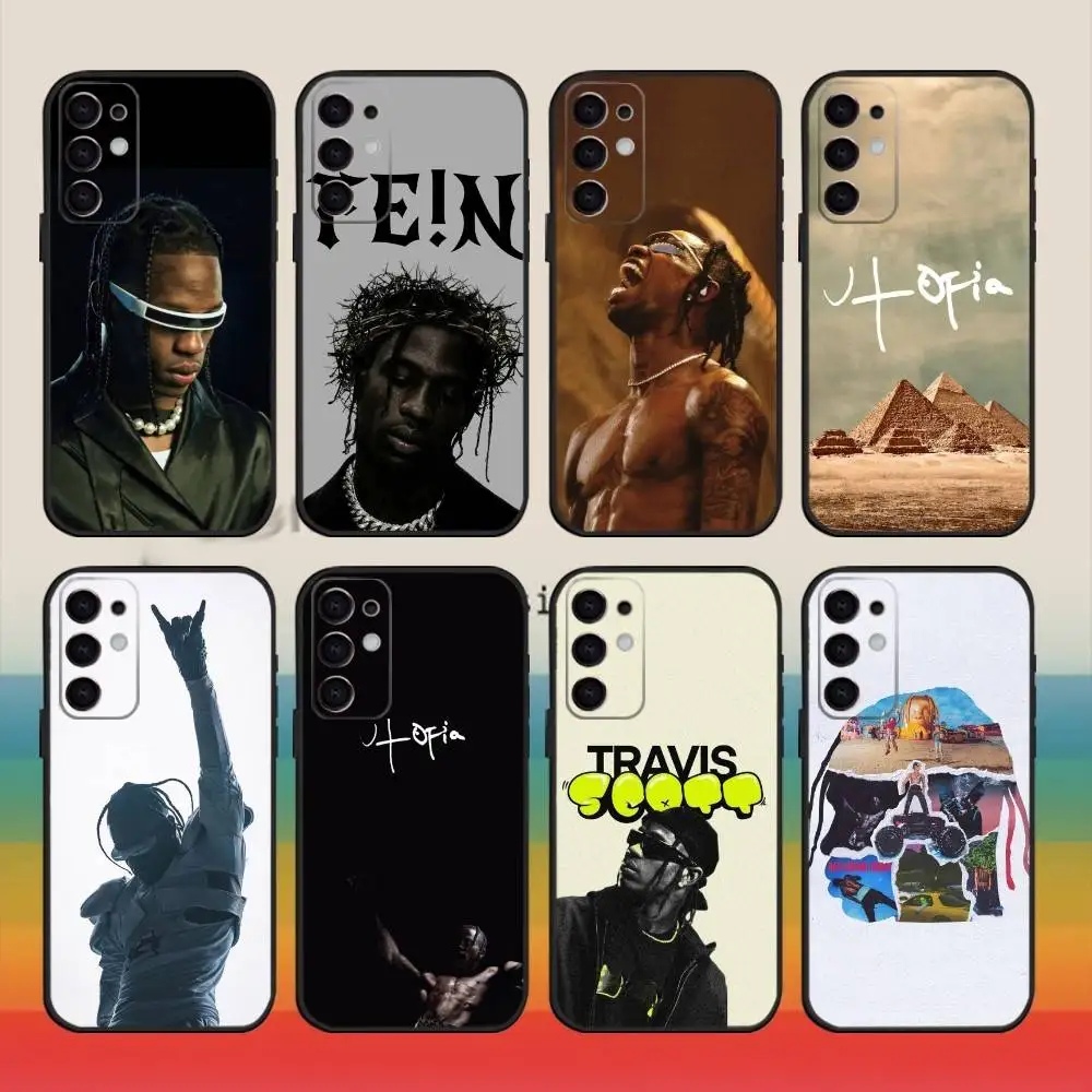 

T-Travis S-Scott Utopia Phone Case For Samsung S25,S24,S23,S22,S21,S20,Plus,Fe,Lite,Others Black Cover