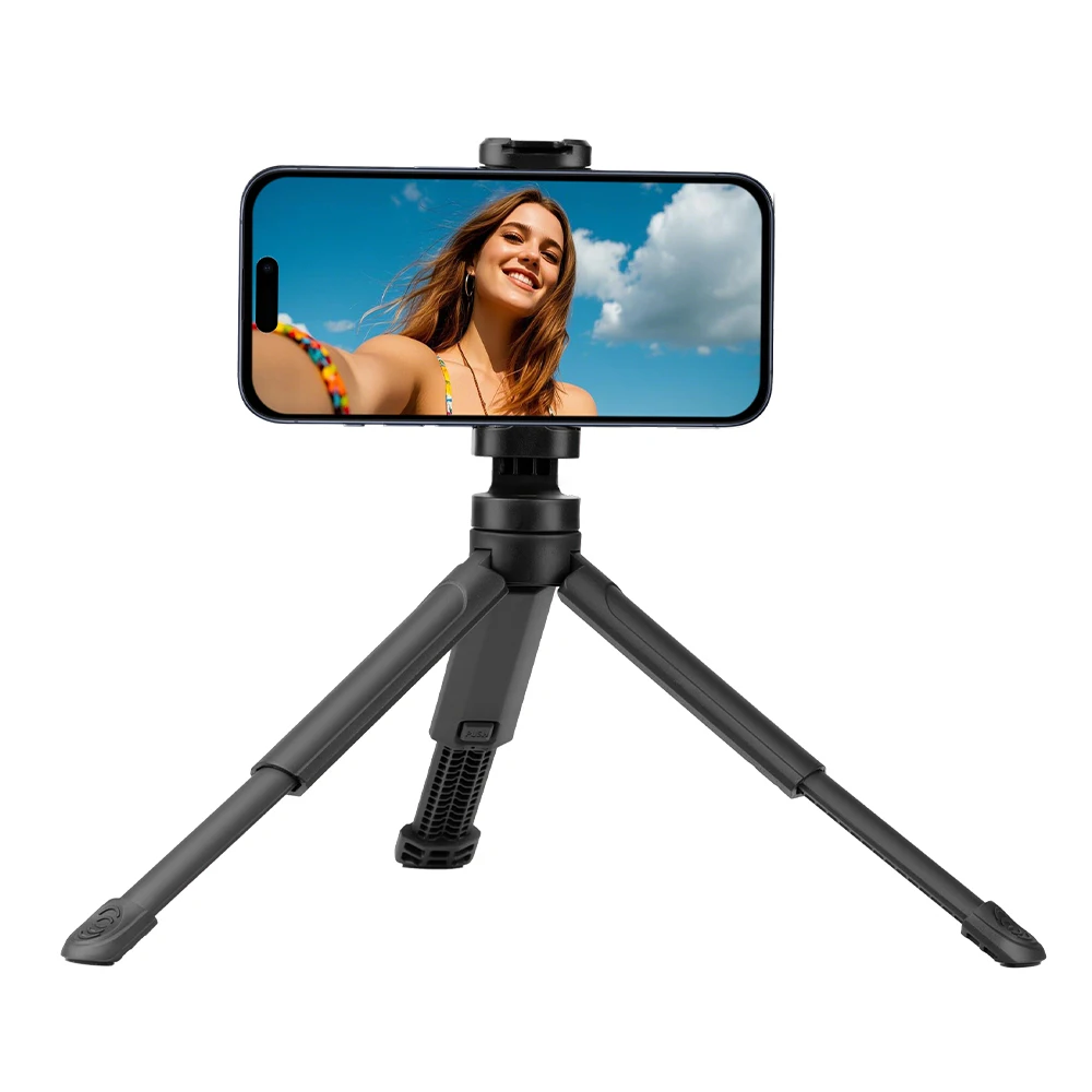 Adjustable Lightweight Phone Holder Portable Camera Tripod，Triangular Force is Strong and stable Compact and Portable