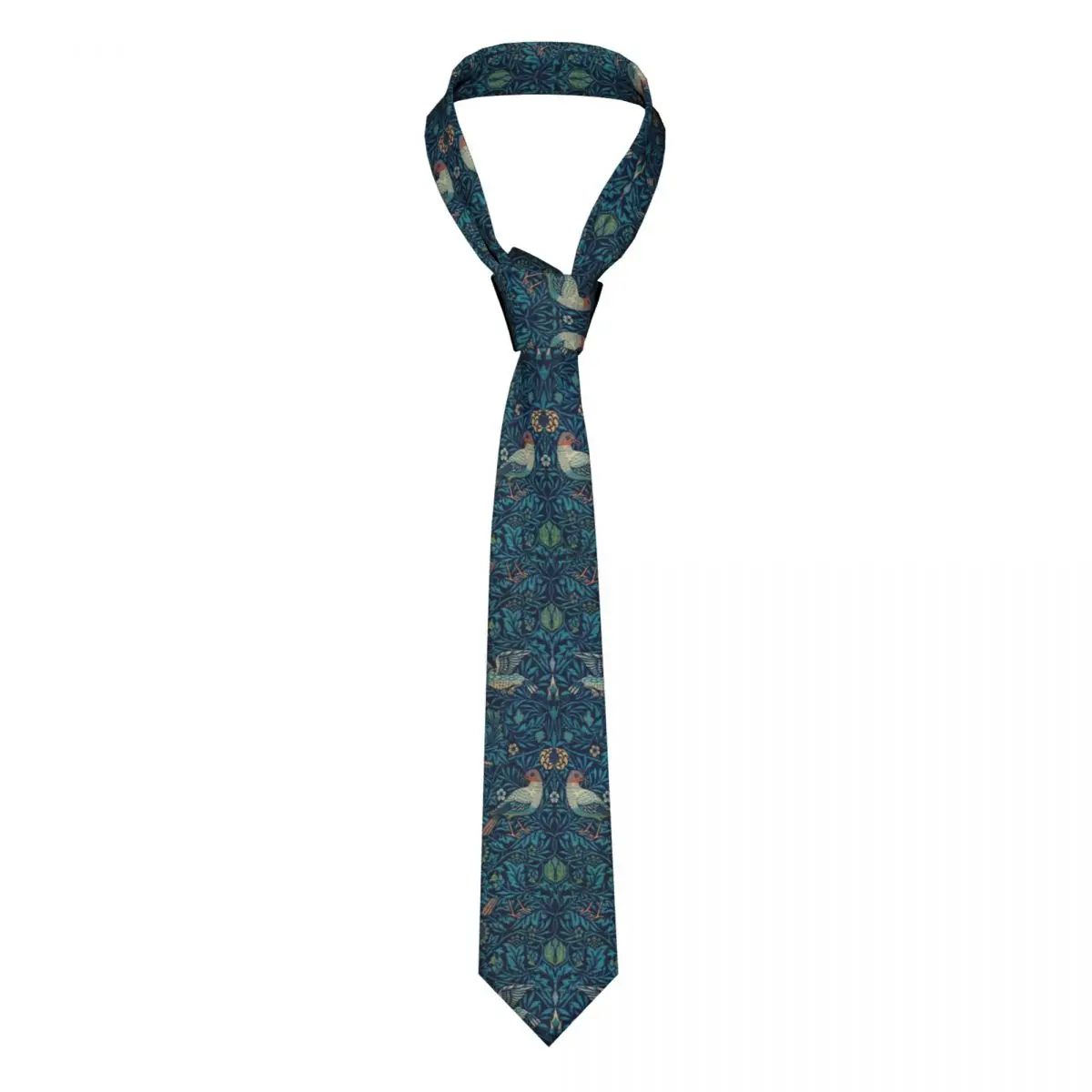 Bird By William Morris Neckties Unisex Polyester 8 cm Neck Ties for Men Skinny Classic Accessories Office