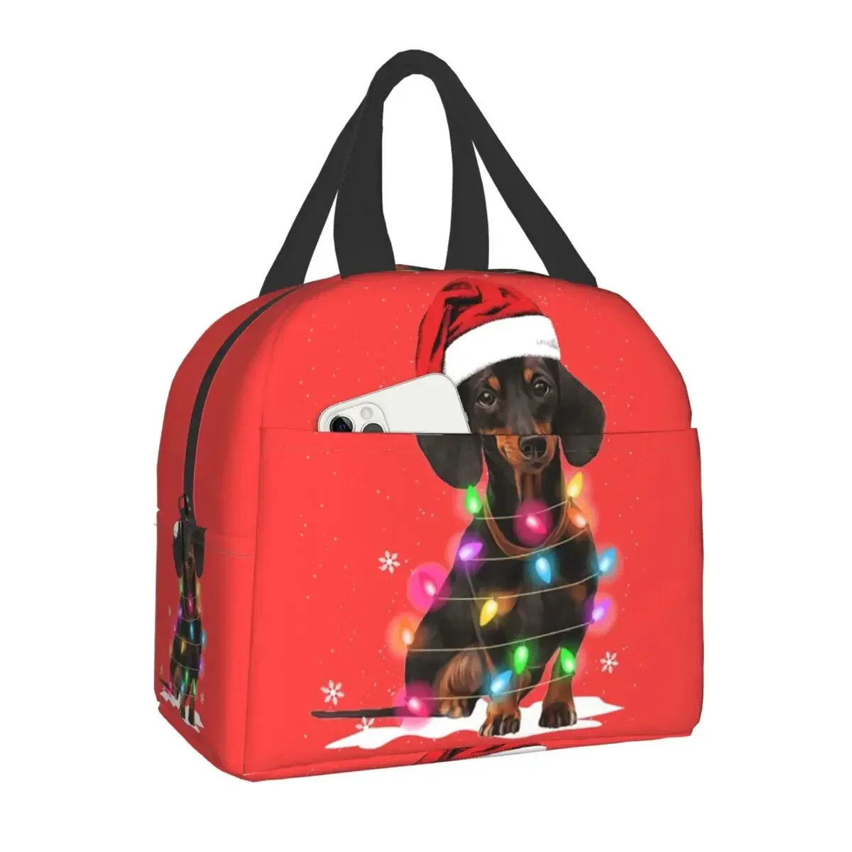 Yorkshire Terrier Mom Yorkshire Terrier Dad Insulated Lunch Bags for Outdoor Picnic Yorkshire Terrier Lover Bento Box Women Kids