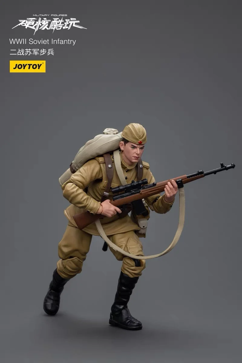 JOYTOY Dark Source Hardcore 1/18 figurki ii wojna światowa armia amerykańska radziecka piechota Wehrmacht Model wojskowy prezent żołnierz