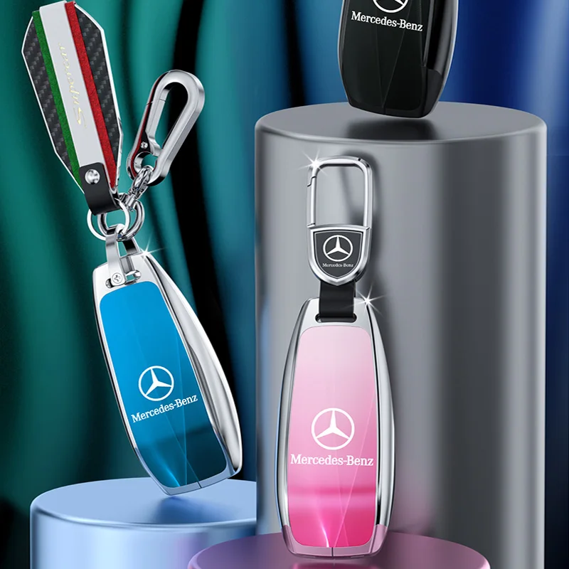Car Key Case Cover Keychain for Mercedes Benz 2022 C S Class W206 W223 S350 C260 C300 S400 S450 S500 Key Shell Protector