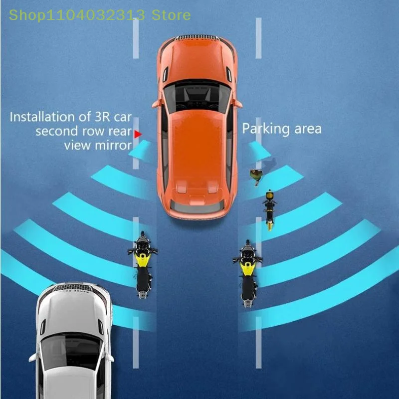 petite2 Pcs 360° Swivel Car Blind Spot Mirror HD Wide Angle Adjustable Rear View Mirror for Reverse Parking Helpaccessories