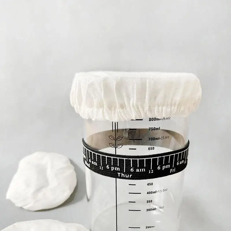 Elastic Cloth Jar Covers Reusable Cloth Covers for Sourdough Starter Jars Elastic Bread Fermentation Cover Bread Proofing Cover