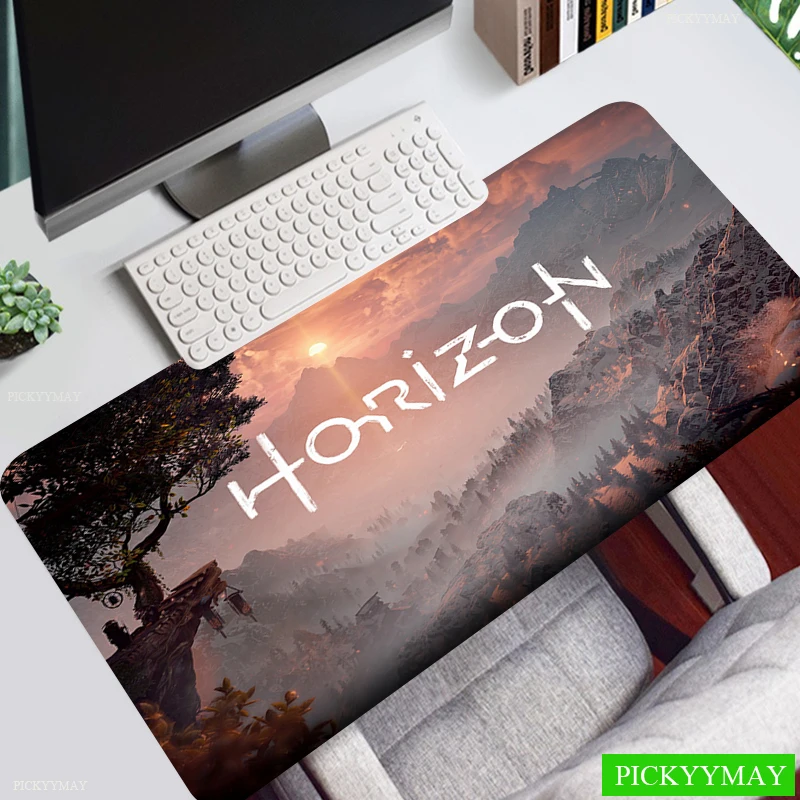 

Large Gaming Mousepad Horizon Zero Dawn Mouse Pad Compute Mouse Mat Gamer Stitching Desk Mat For PC Keyboard Mat Table Carpet