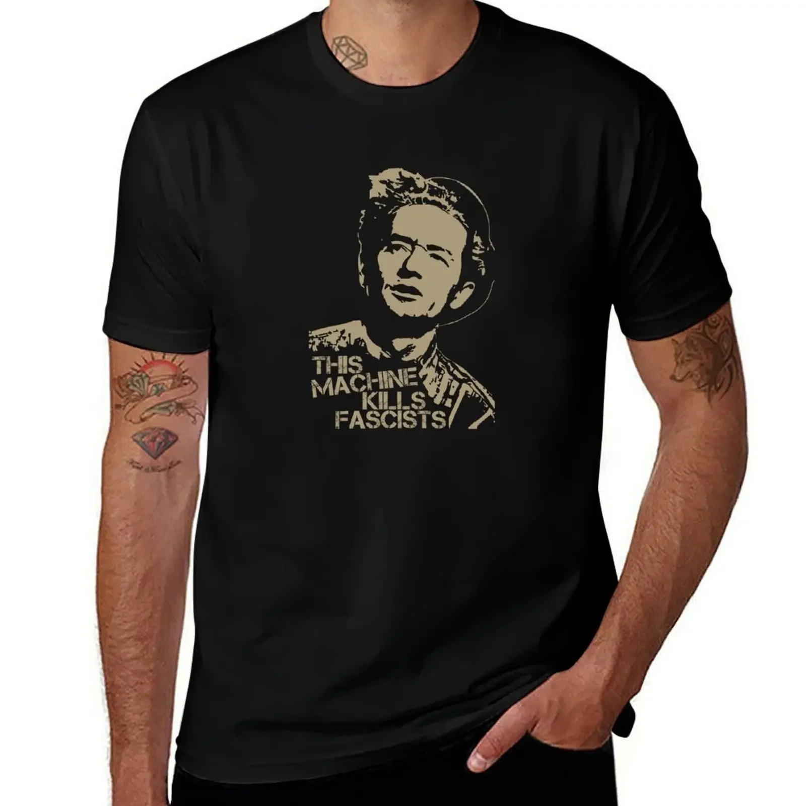 

Woody Guthrie Inspired T-Shirt summer clothes custom shirt t shirt men 100℅ cotton