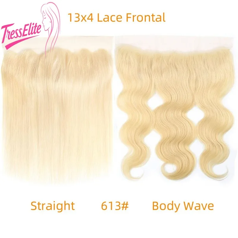 13x4 الدانتيل الجبهة # 613 الجسم موجة شقراء الدانتيل الشعر كتلة الشعر البشري البرازيلي عذراء ريمي كامل اليد النسيج قبل قطعها شعر الطفل #1