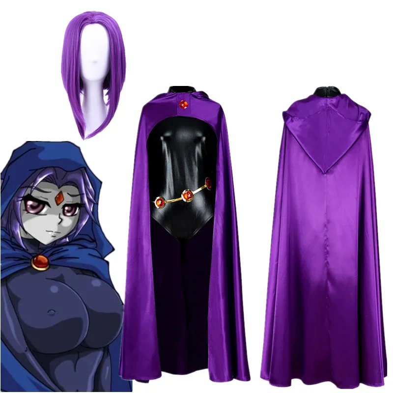 Anime Raven cosplay costume women sexy clothes jumpsuit Halloween Party full set