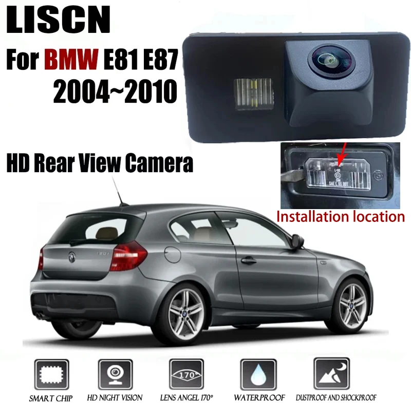 Rear View Camera For BMW E81 E87 2004~2010 CCD Night Vision Backup camera/license plate camera Original hole camera
