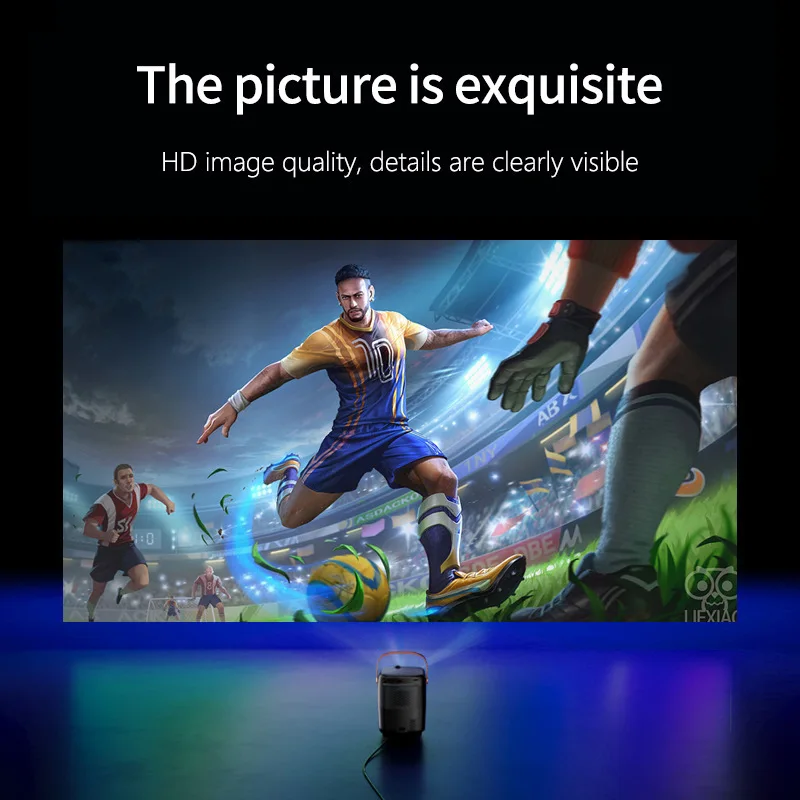 Yinzam A008 1080P Android 9 HD Video proyector 1200 ANSI MAX 4K Mini proyector WiFi6 BT5 con HDR10 + Al Control remoto por voz