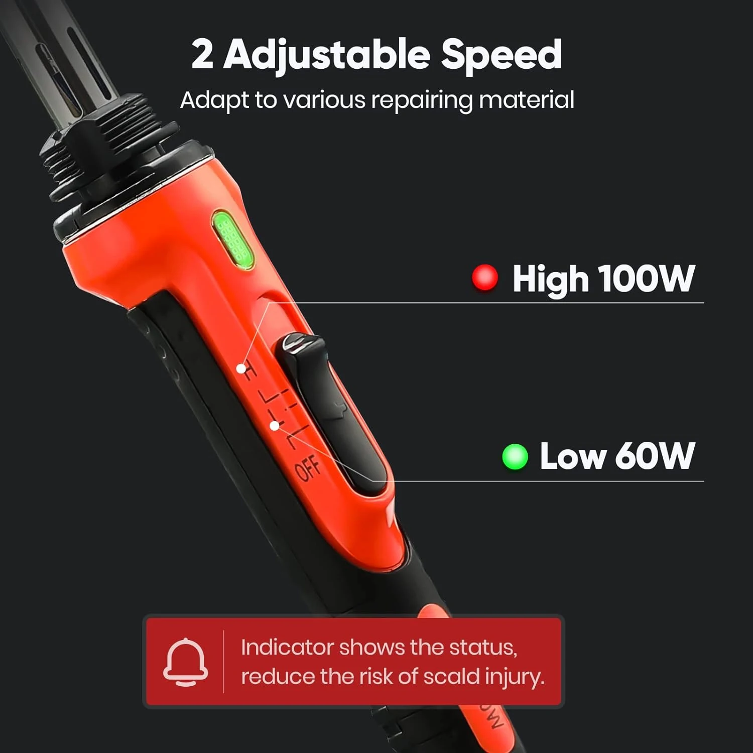 50W/100W Auto Stoßstange Reparatur Lötkolben, Einstellbare Temperatur Schweißen Rework Station, Lötkolben Spitze Reparatur Bügeln Werkzeug – Detail 2