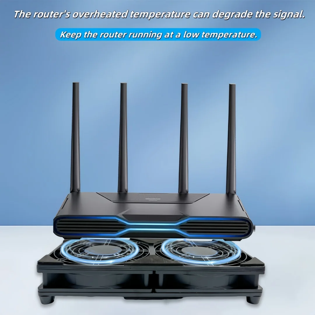 Router Cooling Fan DIY PC Cooler TV Box Wireless Silent Quiet DC 5V USB Power 120mm 240mm Fan 12CM W/Screws Protective Net.