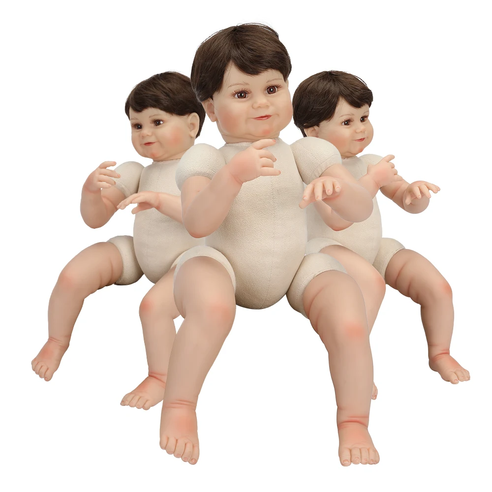 Black New Alive Lifelike Kits Clearance Soft Silicone 24 Inch Fashion Finished Reborn Doll