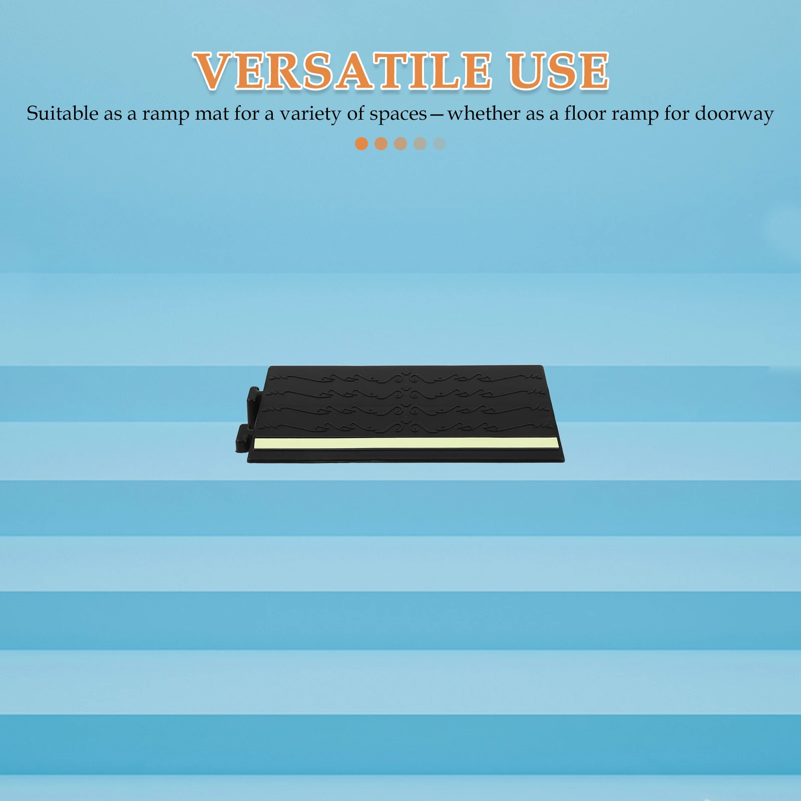 12.38x5.11 بوصة الفلورسنت منحدر الباب حصيرة الثلاثي المنحدر وسادة لمدخل داخلي عدم الانزلاق سطح روبوت فراغ تسلق المعونة