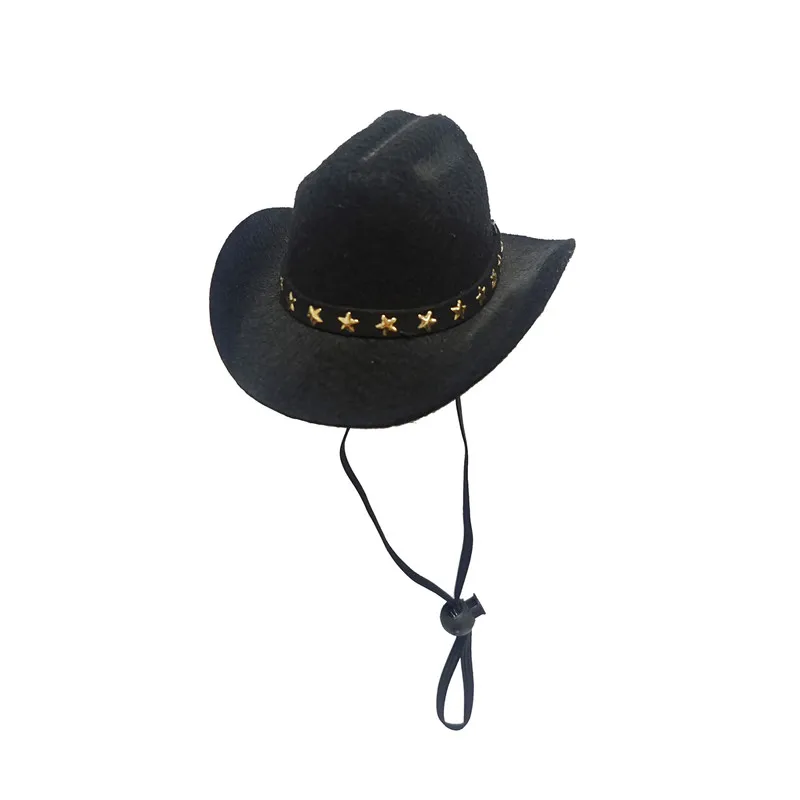 Cowboy Hat Pet Dog Hat Star Pet Supplies Adjustable Dog Costume Top Hat Headwear Pet Hat Dogs Caps Pet Sun Hats For Cats