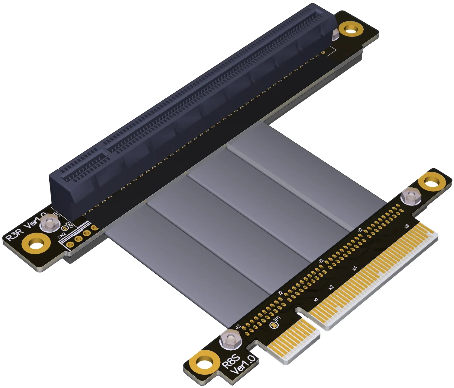 PCI-E 5.0 4.0 3.0 X8 Riser Cable Adapter X16 PCI-E 4.0 U2 8X To 16X Extender Cord For X8 To X16 Graphics Card K83 Series Chassis