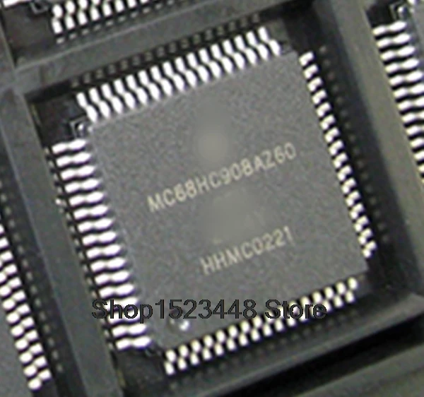 New 2Pcs/lot MC68HC908AZ60  MC68HC908AZ60CFU 2J74Y MC68HC908AZ60VFU qfp-64
