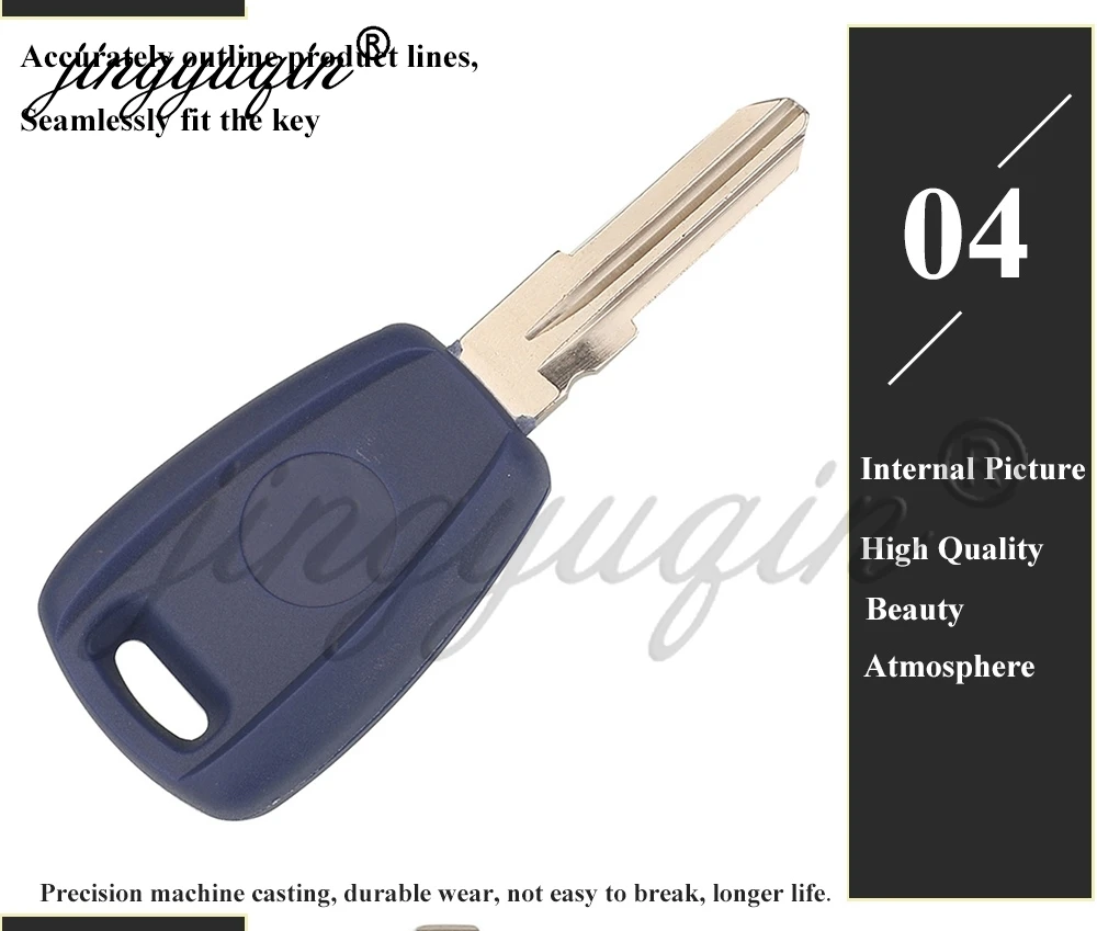 jingyuqin P/N: 71744151 Fernbedienung für Autoschlüssel, 1 Taste, 433 MHz, ID48, für Fiat Doblo 2001–2010, Albea Palio Punto 2005, 2006, 2007, 2008 – Detail 9