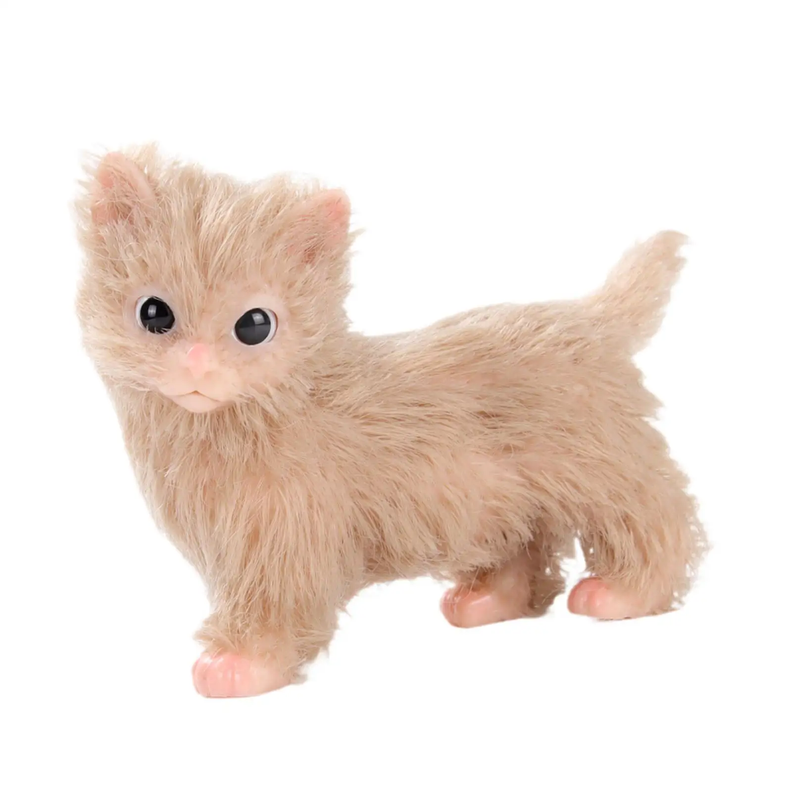 Simulation Full Silicone Kitten Doll for Desk Ornament Party Favor Birthday