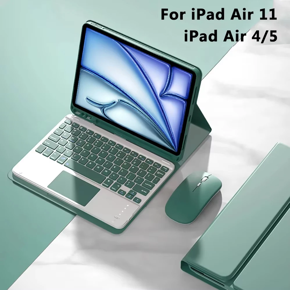 

Чехол-клавиатура для iPad Air 11 дюймов M2 M3 M4, съемная клавиатура-обложка для iPad Air 4 5 10.9 Air 6-го, 7-го, 8-го поколения 11'' M2 M3 M4