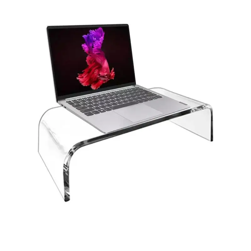 Monitor Stand Riser Transparent Acrylic Computer Monitor Holder Laptop Stand Desktop Screen Support Table Organizer For Home