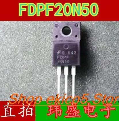 10pieces Original stock  FDPF20N50 20N50  MOS 20A 500V