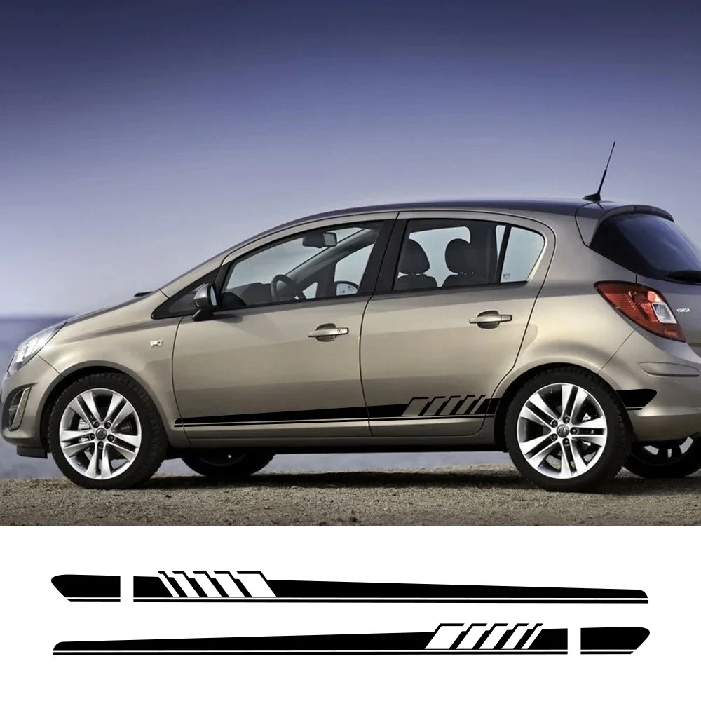 

For Opel OPC Astra J H G K Insignia Corsa D B E Mokka Vectra B Car Side Stickers Auto Vinyl Film Decals Car Tuning Accessories