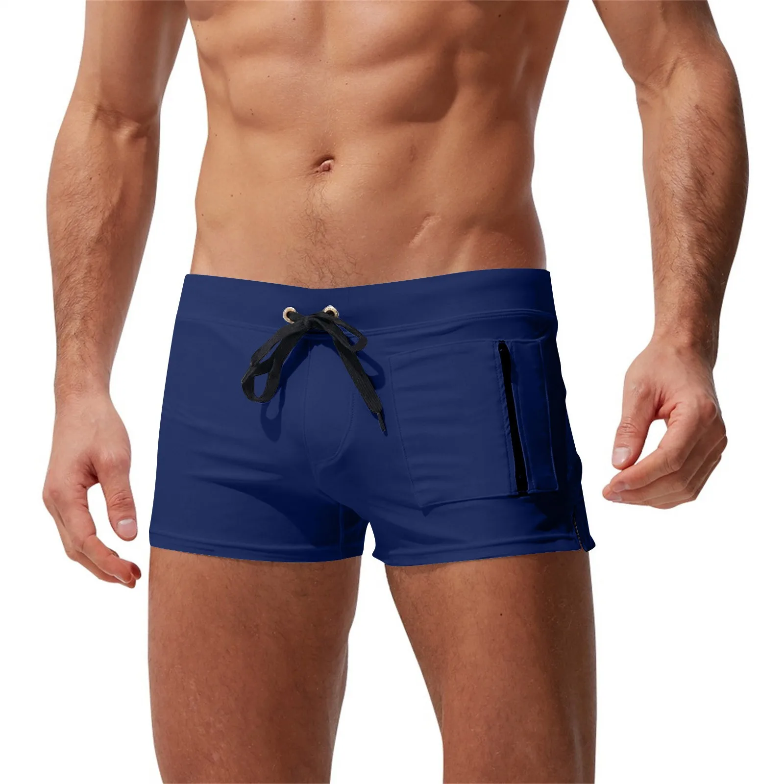 Swim Shorts Men Zipper Pocket Casual Mens Shorts Fast Dry Boardshorts Joggers Men'S Trunks Summer Mens Short Homme Masculino image 3