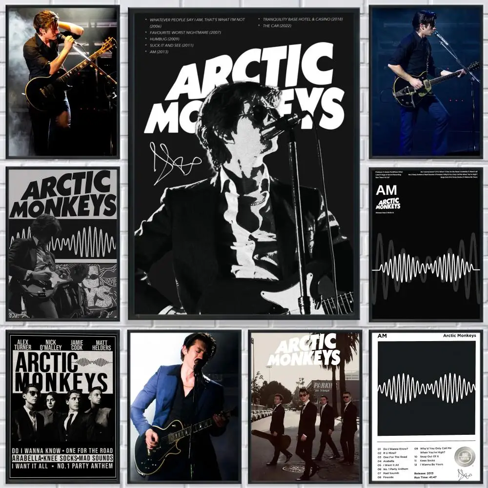 

Rock Band A-Arctic M-Monkeys Poster HD Print Personalized Canvas Wall Mural Art Poster Photos for Living Room Home Decor Durable