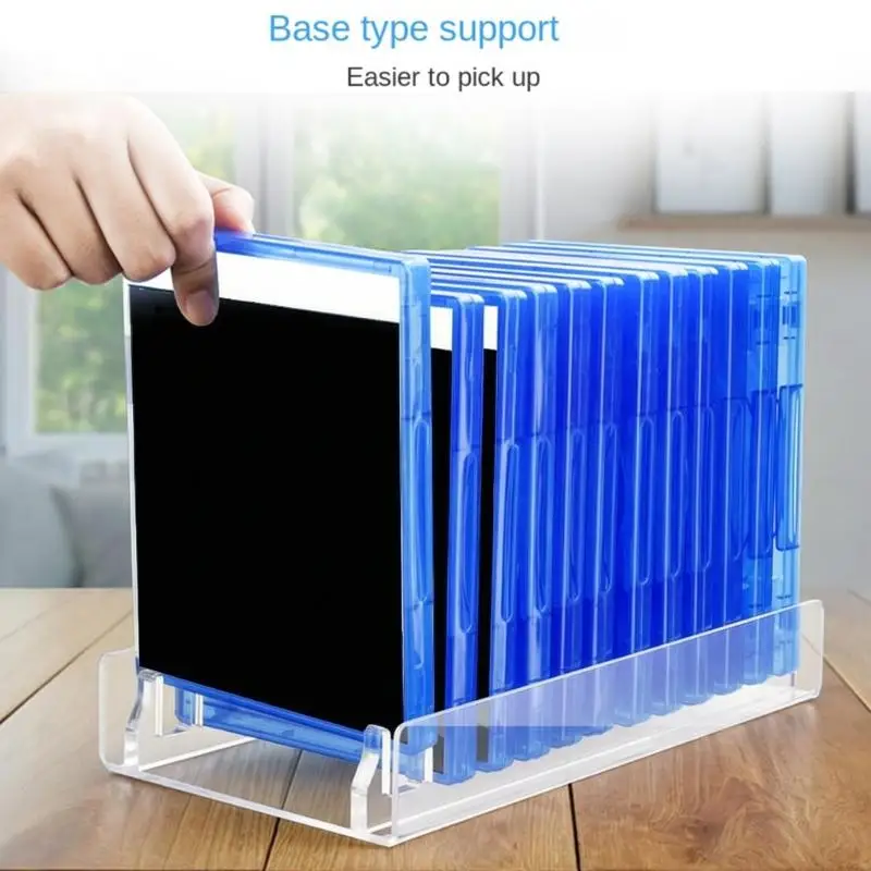game-disc-case-holder-acrylic-12-section-storage-rack-with-dividers-for-desk-shelf-and-stand-display-f19e