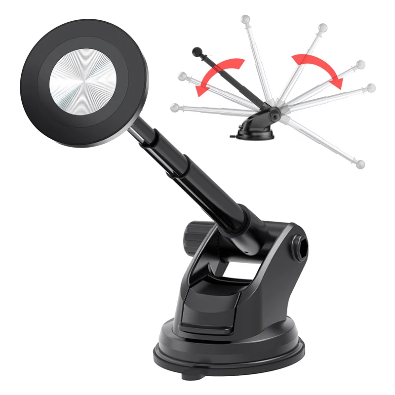 

Магнитный автомобильный держатель для телефона, автомобильная подставка для телефона на приборной панели для MagSafe iPhone 16 15 14 Pro Max Xiaomi Samsung, сильные магнитные кронштейны