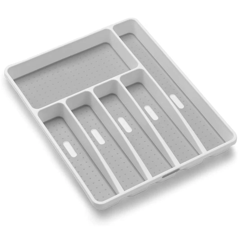 ABS Kitchen Cutlery Storage Knife Fork Tray Drawer Tableware Organizer Spoon Plastic Cutlery Separation Storage Block Holder