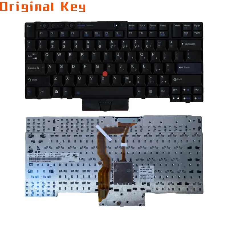 Black No Backlit Keyboard For Lenovo Thinkpad T410 T420 X220 T510 T520 T400s W510 W520 45N2141
