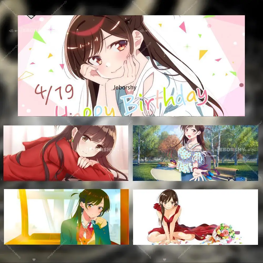 

Коврик для мыши Anime R-Rent A Girlfriend C-Chizuru MizuharaS, большой, толстый, с прошитыми краями, игровой коврик для ПК