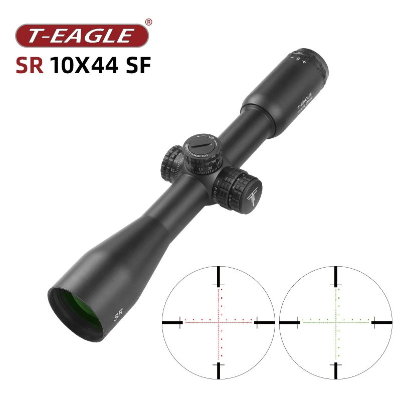 

T-EAGLE SR 10X44SF Tactical Riflescope Long Range Red Dot Illuminated Optics for PCP Airgun Shooting And Hunting