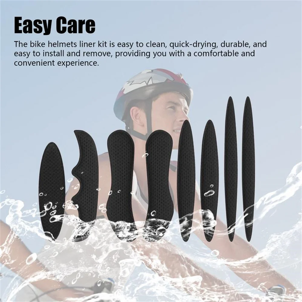 27pcs/set Helmet Padding Kits Sealed Sponge Universal Replacement Helmet Cushions Mats for Motorcycle Bicycle Cycling Helmet