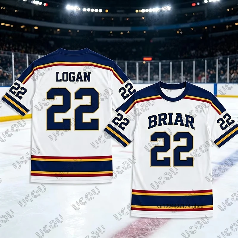 2026 New Off Campus Briar University Hockey Jersey For Men Women T-shirt Summer Graham Logan Cosplay Kids Tees Sports Tops