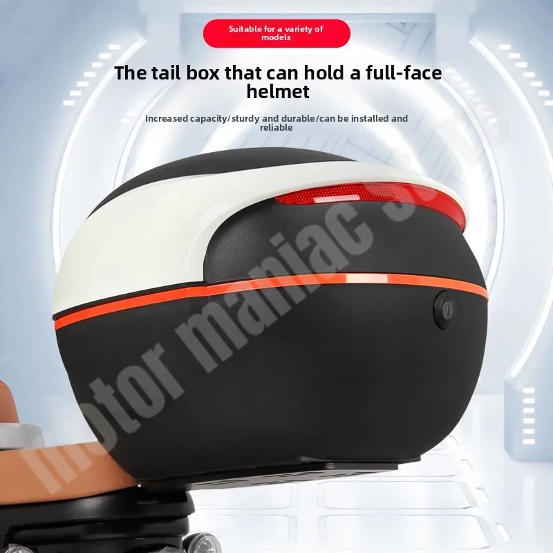 

Electric Motorcycle Trunk Thickened Electric Motorbike Trunk Large Capacity Scooter Storage Box Motorcycle Tail Box Toolbox
