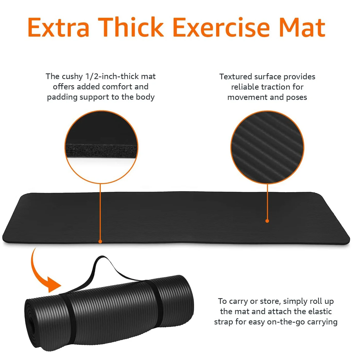 15/10MM Larger Thick High Quality NBR Yoga Mats Anti-slip Blanket Sport Health Lose Weight Fitness Exercise Pad Women Mat 183CM