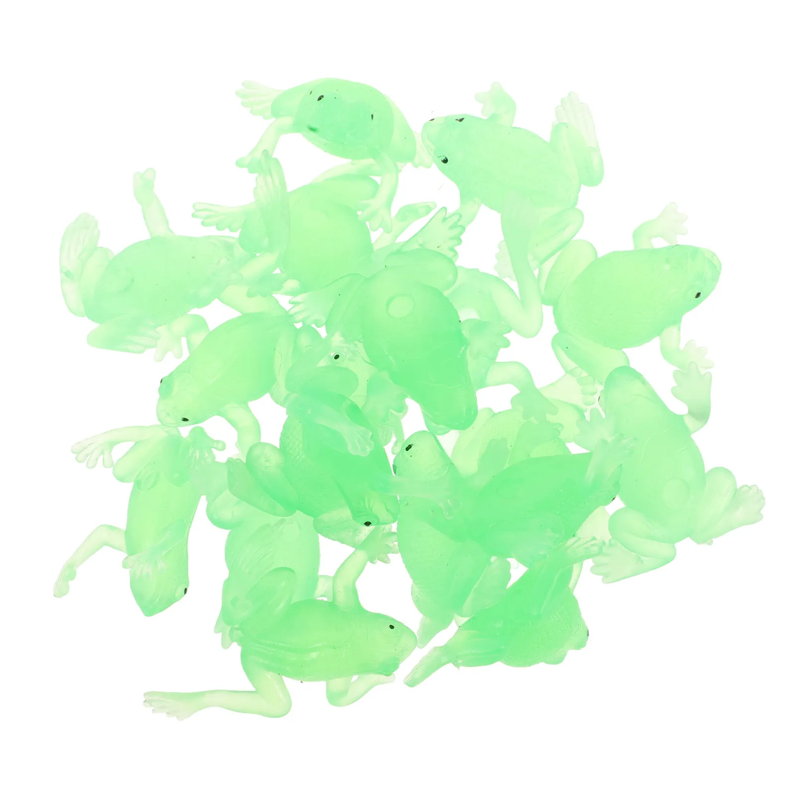 18Pcs Bath Frogs Decoration Vivid Colorful Stable Material Small Frogs Desk Cabinet Decor Wash Play Animal Set