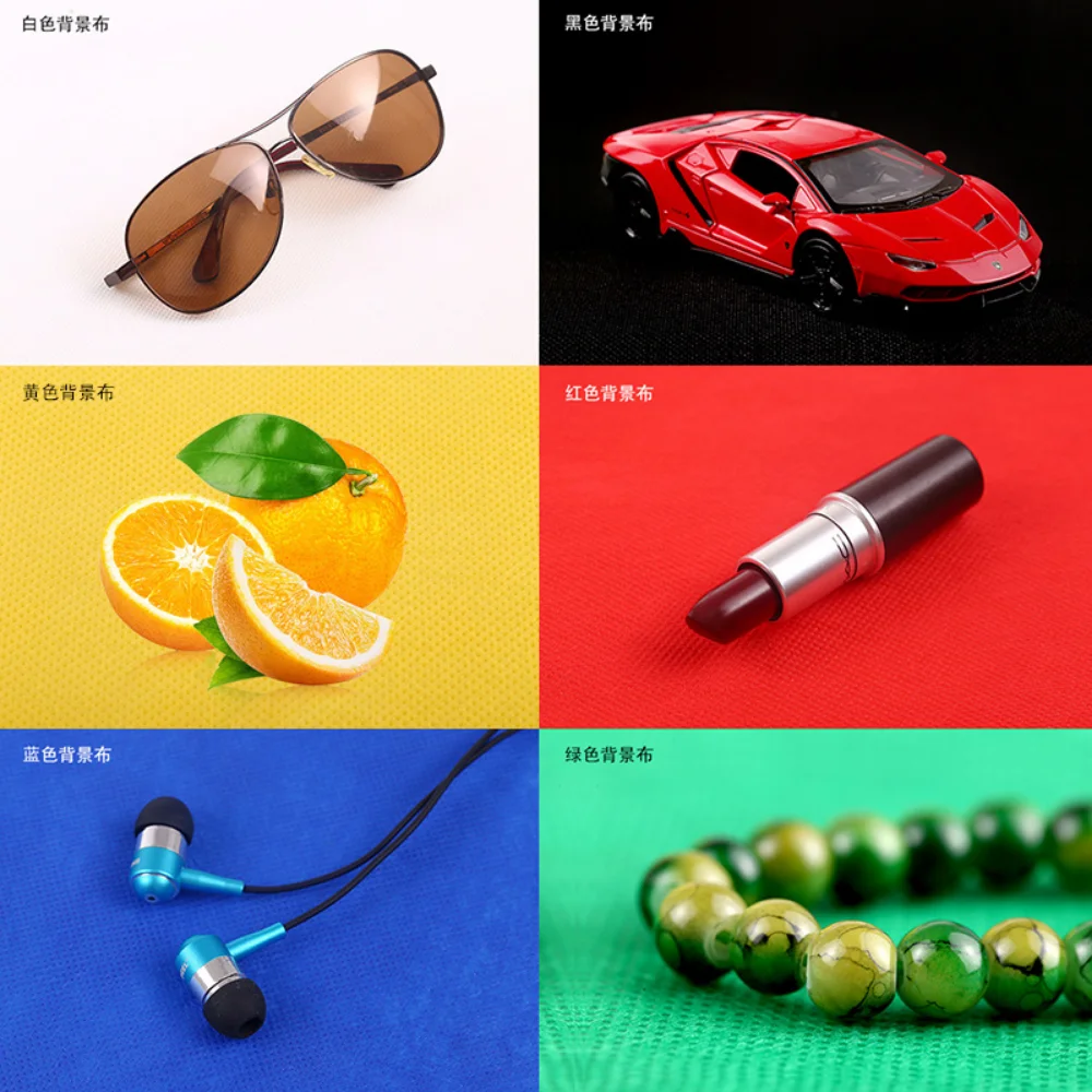 Mini Portable Photo Studio Light Box, Folding Photography Light Tent kit with Bright LED Light, 6 Color Backgrounds, 24X23X22CM