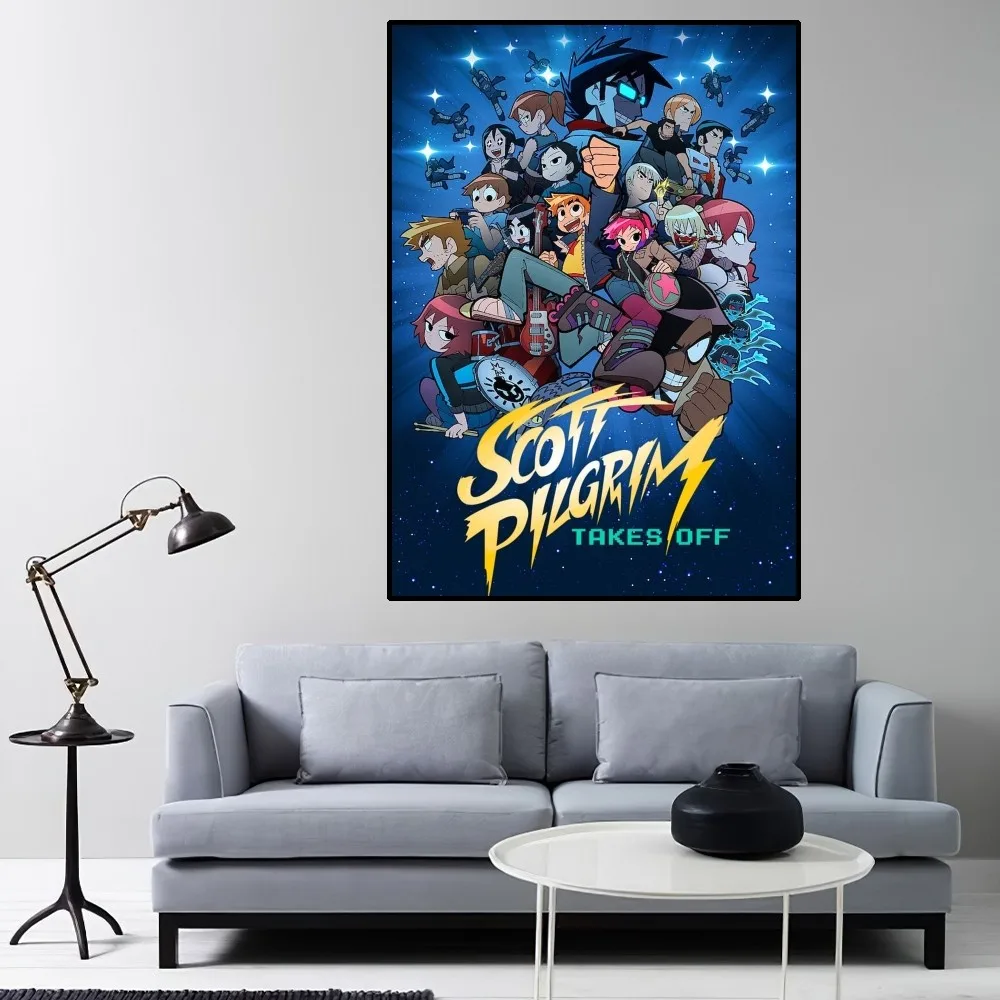 Scott Pilgrim Takes Off Poster Home Room Decor Livingroom Bedroom Aesthetic Art Wall Painting Stickers