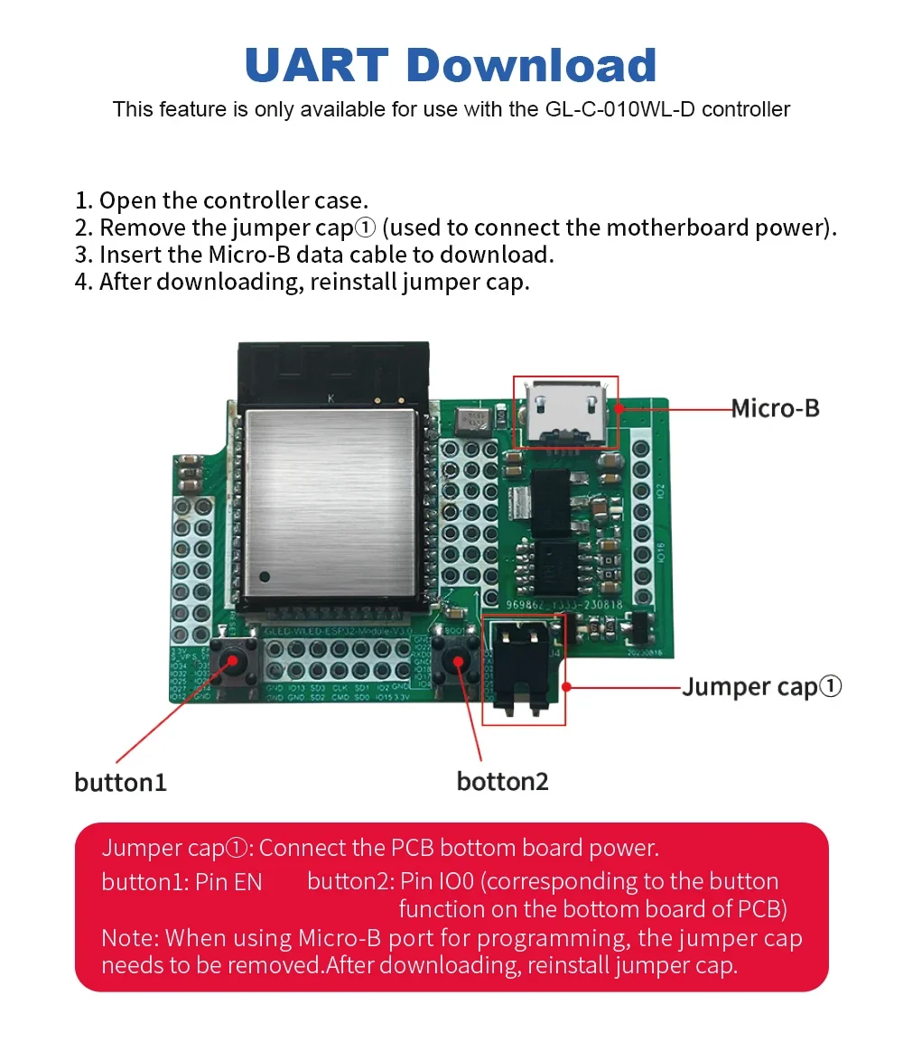 Imagem -06 - Wled Controlador com Mic e Uart Faça Você Mesmo Modos de Música para Ws2811 Ws2812 Sk6812 Ws2813 Ws2815 Strip Lights Esp32 Gledopto-esp32