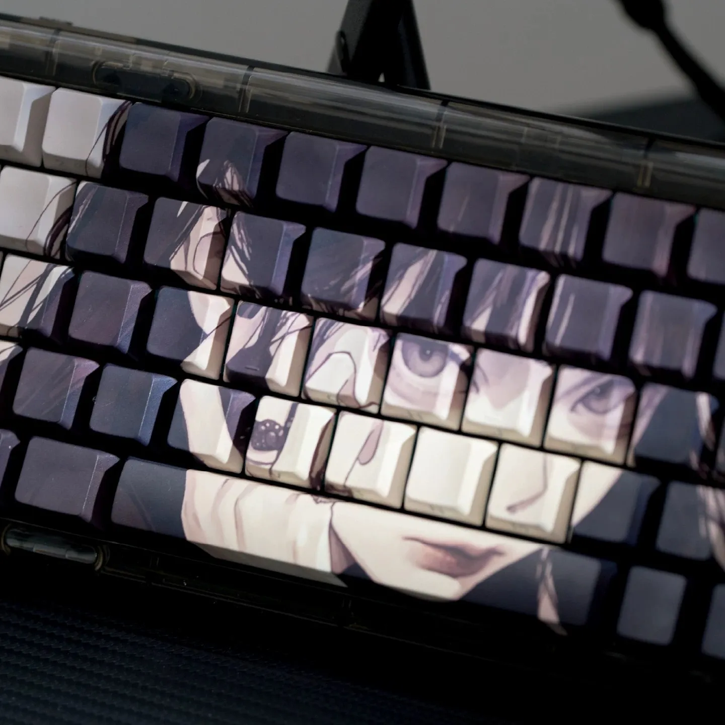 Cherry Profile Side Backlit PBT Keycaps Dye Sublimation Craft Replacement Mechanical Keyboard Keycaps Compatible With 61 Keys