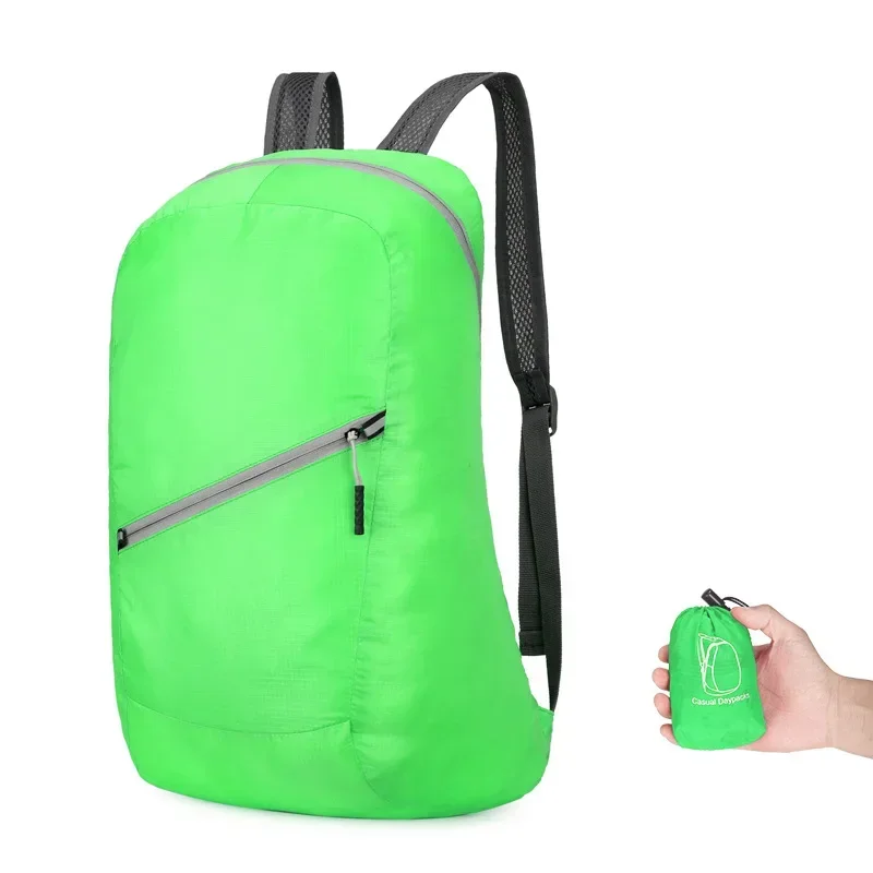 Outdoor Mountaineering Bag 20L Lightweight Portable Backpack Foldable Waterproof Suitable for Unisex Travel Hiking Accessories