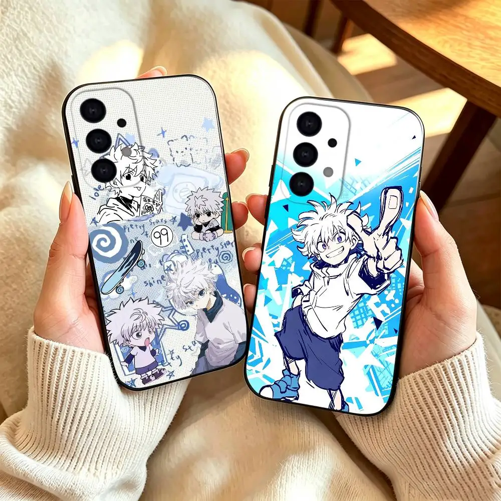 Killua Zoldyck Phone Case For Samsung S26,S25,S24,S23,S22,S21,S30,Ultra,Plus,Fe,Soft Silicone Black Cover