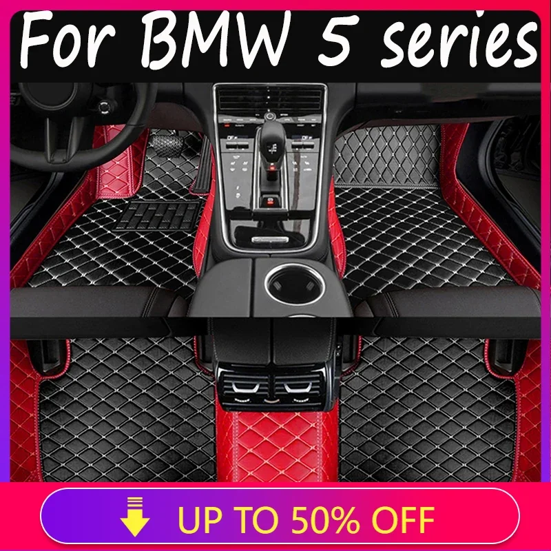 Car floor mats for BMW 5 series G30 525i 530i 540i 2018 19 20 21 22 Custom auto foot Pads automobile cover interior accessories