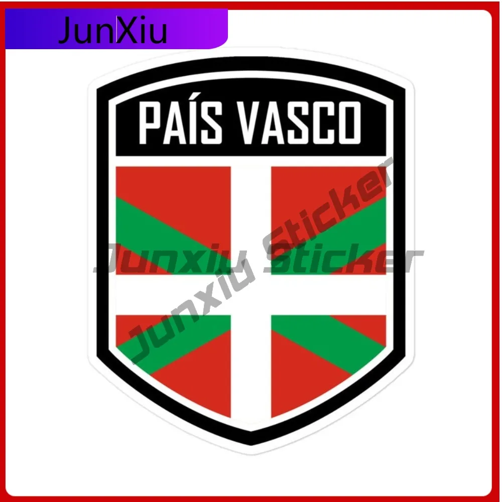

Pa s Vasco Spain Stylish Bumper Weatherproof Vinyl Graphic Emblem Stickers Laptop Cute Sticker Durable Sticker Cool Vinyl